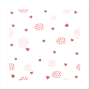 Heart Pattern Posters and Art